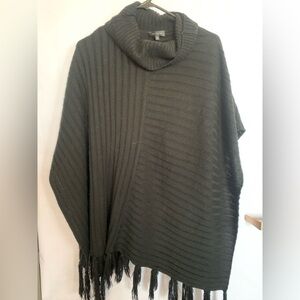 Express M/L Cozy Ribbed Knit Poncho, Preloved